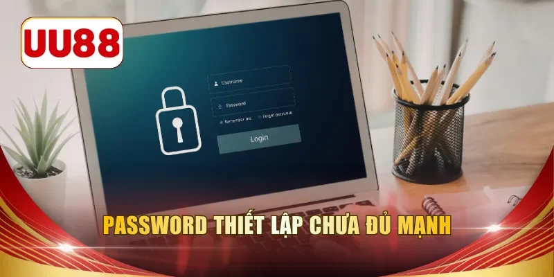 Password thiết lập chưa đủ mạnh