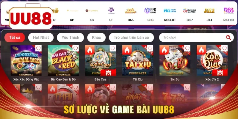 Sơ lược về game bài UU88