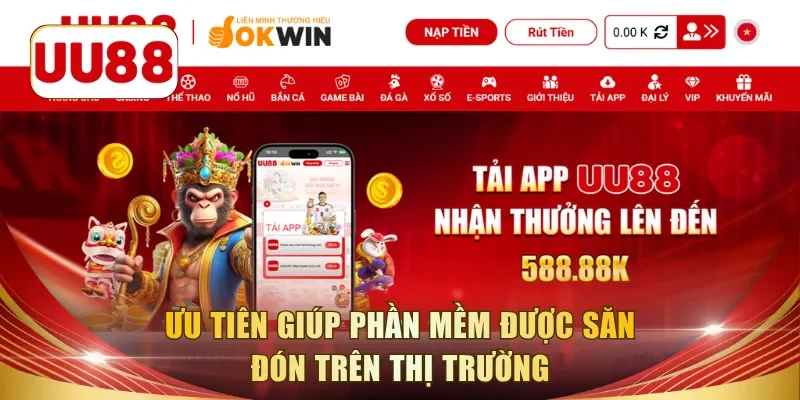 Ưu tiên giúp phần mềm được săn đón trên thị trường