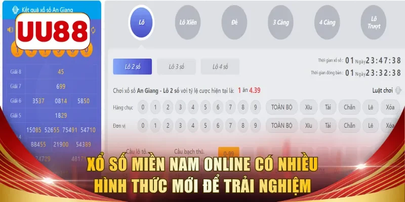 Xổ số Miền Nam online có nhiều hình thức mới để trải nghiệm